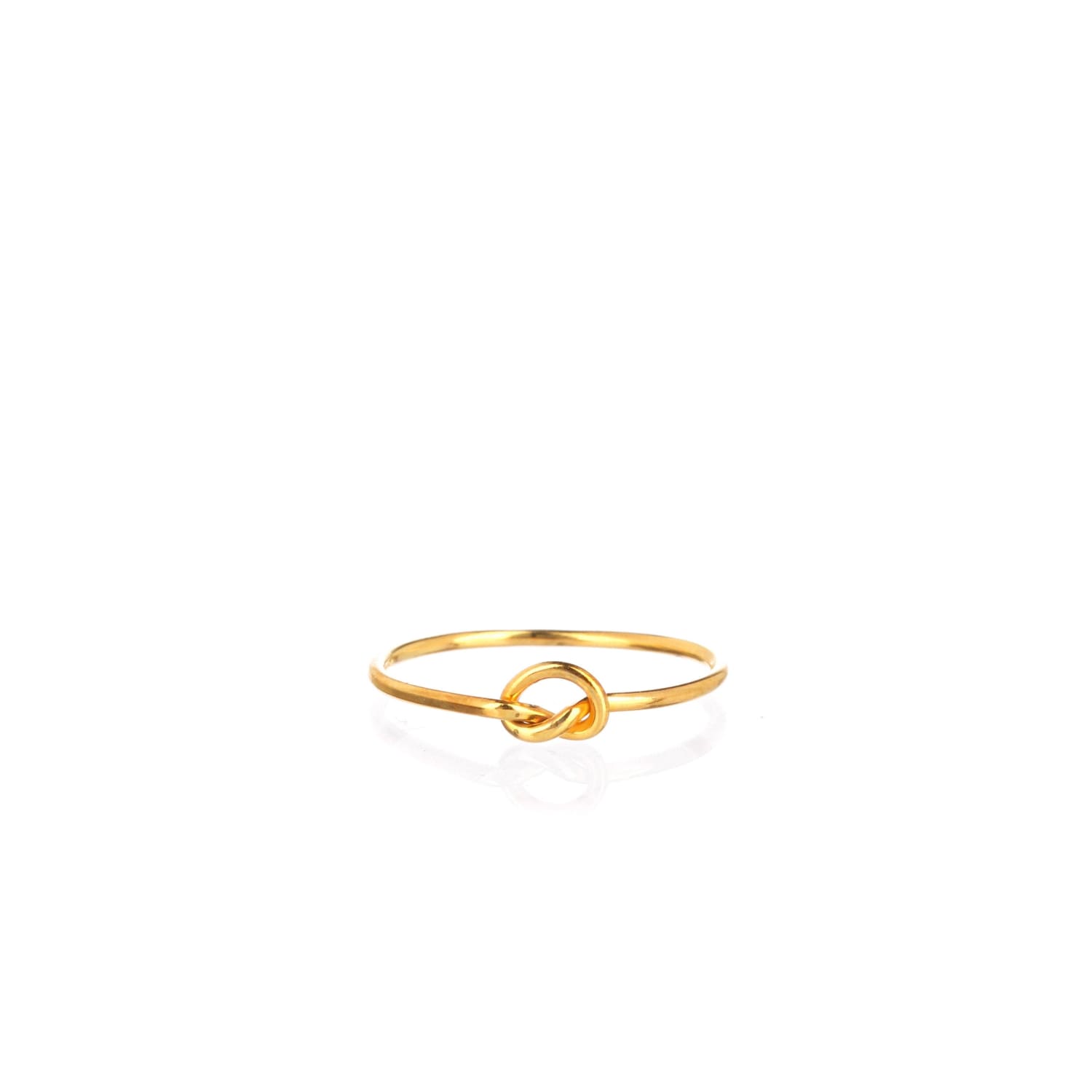 Single Love Knot Ring Sterling Silver Valentines Day Gift,