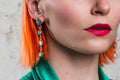 Cascading Raw Aquamarine Statement Earrings, March Birthstone