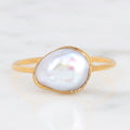 Large Raw Pearl Ring