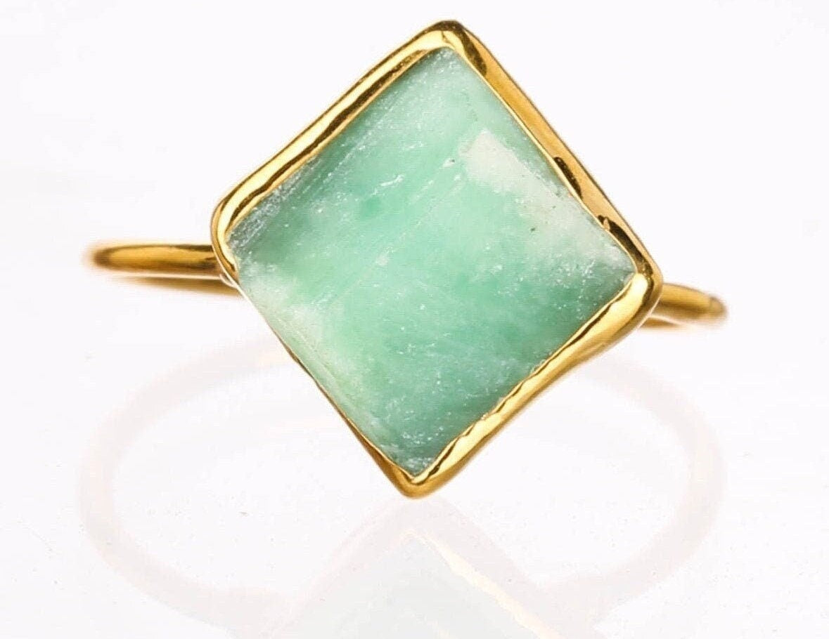 Raw Australian Jade Ring