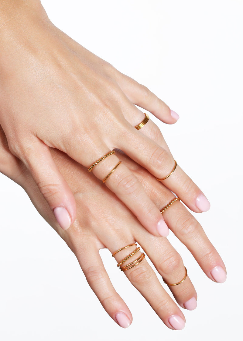 Dainty Rose Gold Filled Stacking Ring 1mm