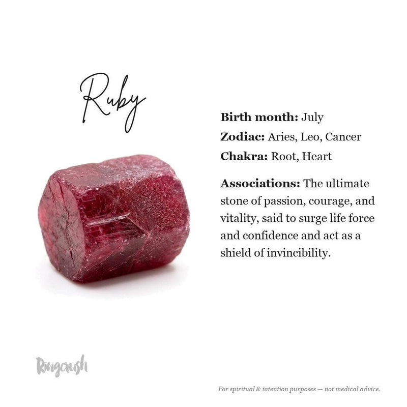 Dainty Ruby Ring in 24k gold dip, view 7 of 10