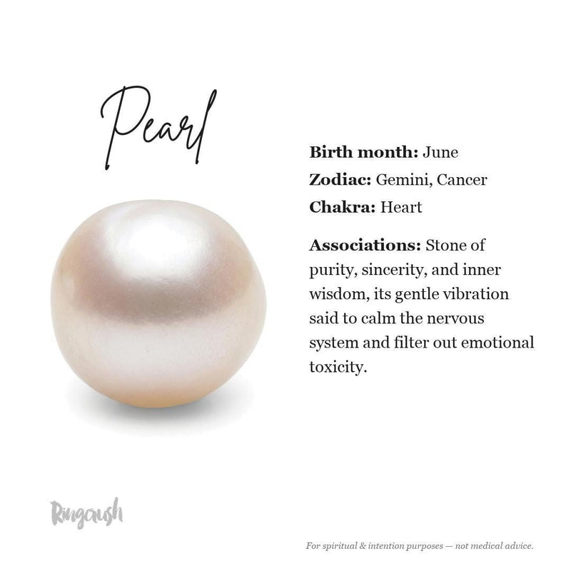 Black Raw Pearl Stud Earrings, view 6 of 10
