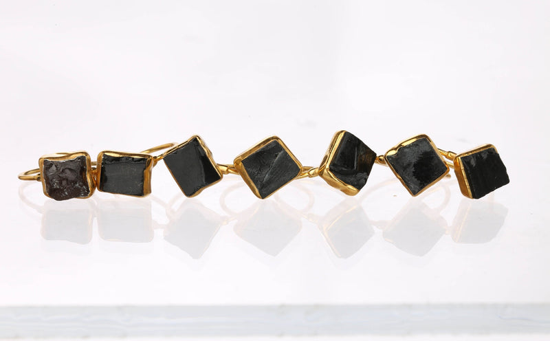 Raw Black Onyx Ring, view 6 of 8