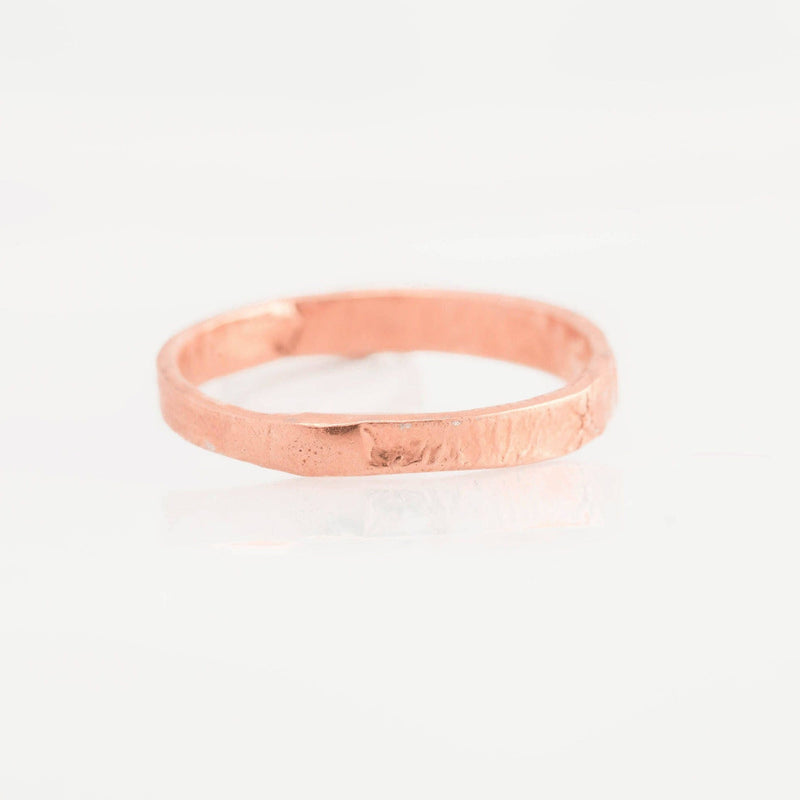 3mm Yellow Gold Textured Band, view 7 of 8