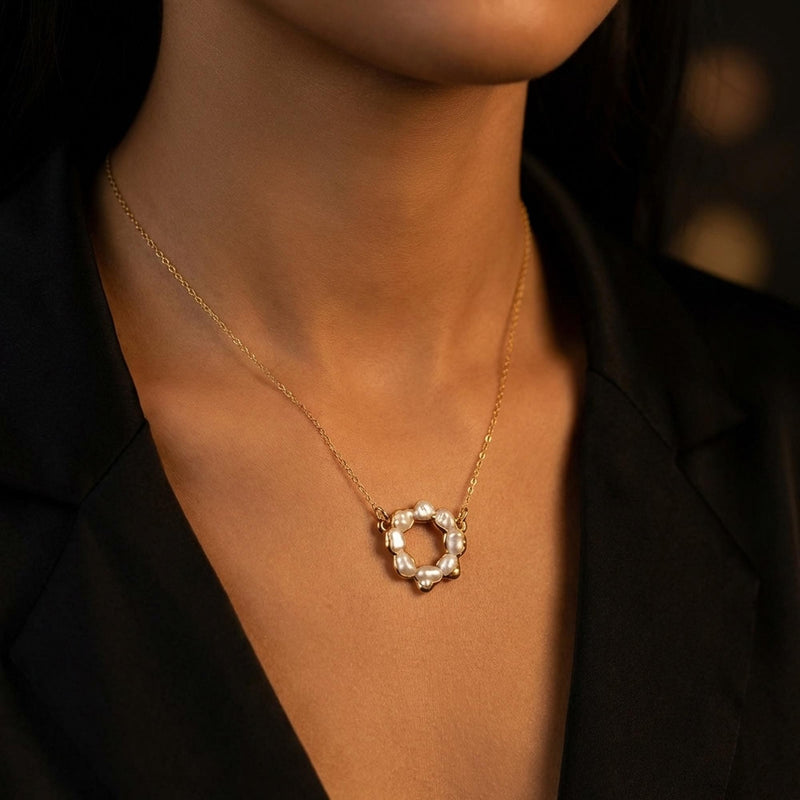 Daisy Pearl Necklace, view 11 of 11