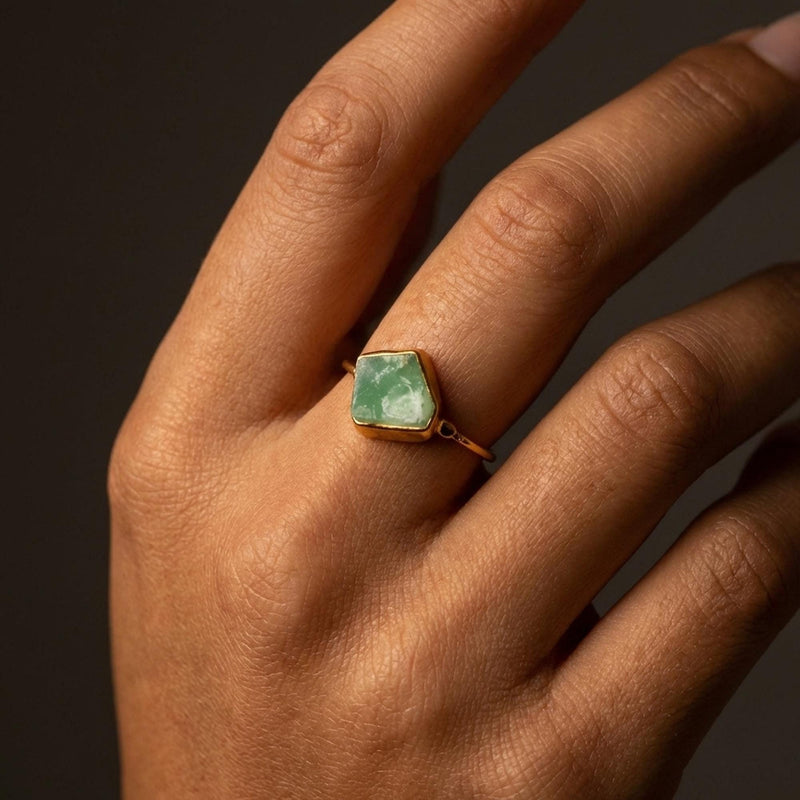 Raw Australian Jade Ring, view 12 of 12