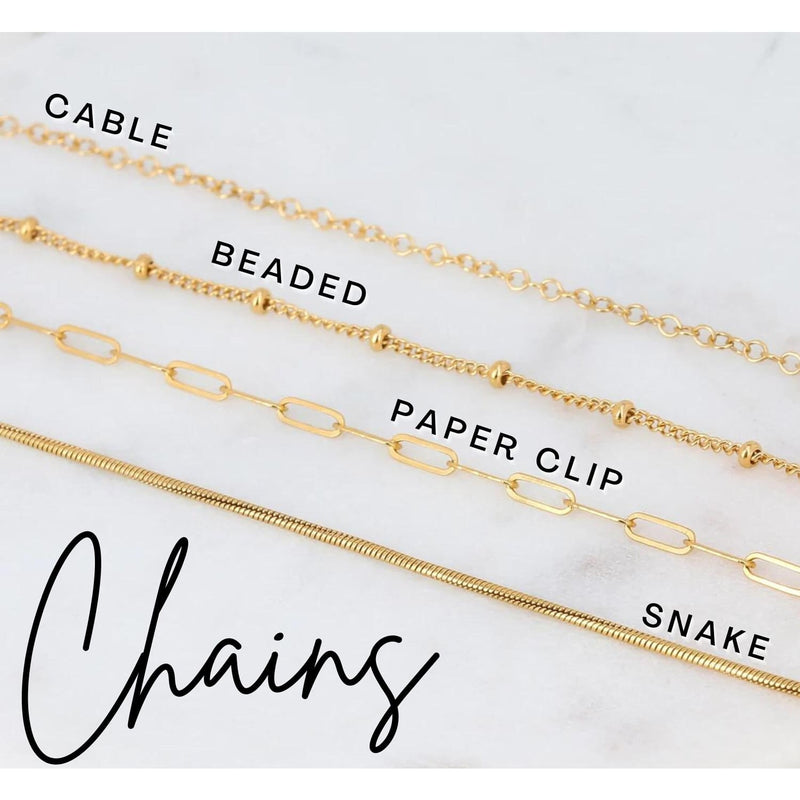 14k Layering Chains Gold Filled Necklace Paperclip Cable