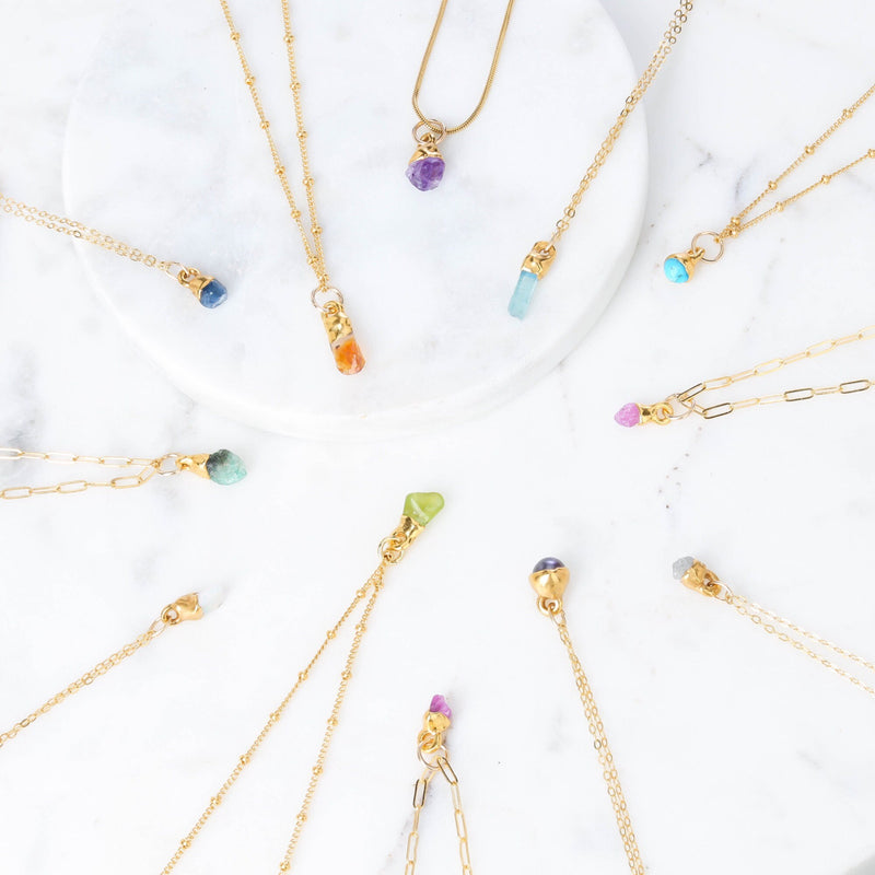 Dainty Raw Citrine Choker, view 8 of 9
