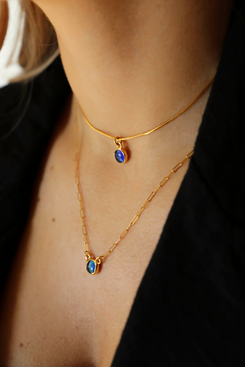 Dainty Mood Choker in gold-filled, view 4 of 9