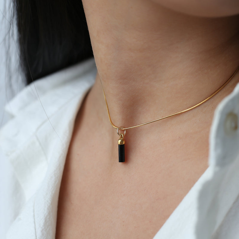 Raw Tourmaline Crystal Choker, view 3 of 5