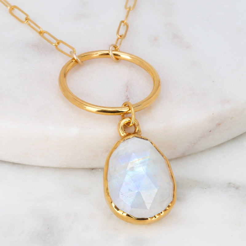 Rainbow Moonstone Necklace
