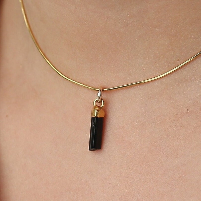 Raw Tourmaline Crystal Choker, view 2 of 5