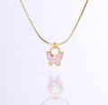 Butterfly Opal Necklace, Kyocera Opal October Birthstone