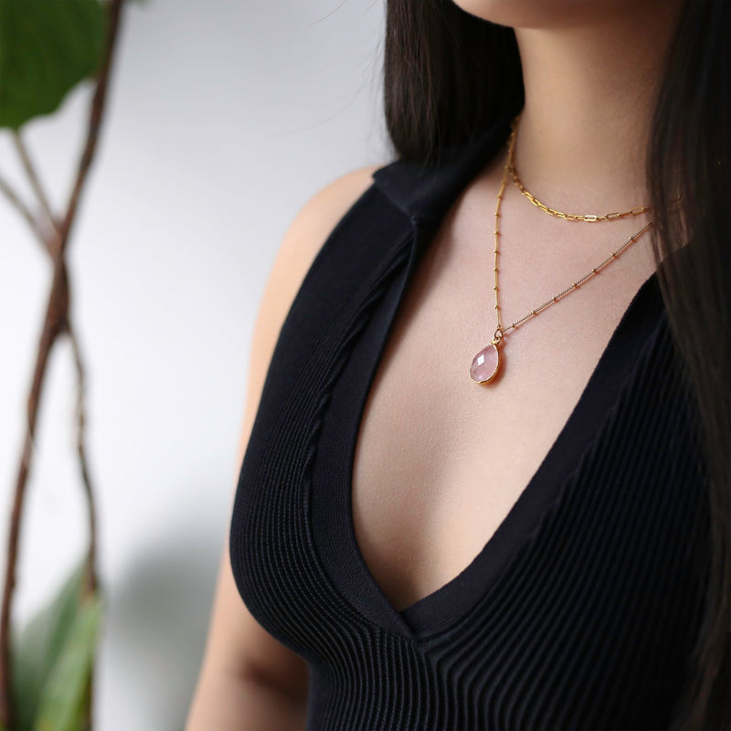 14k Layering Chains necklace in gold-filled, view 5 of 9