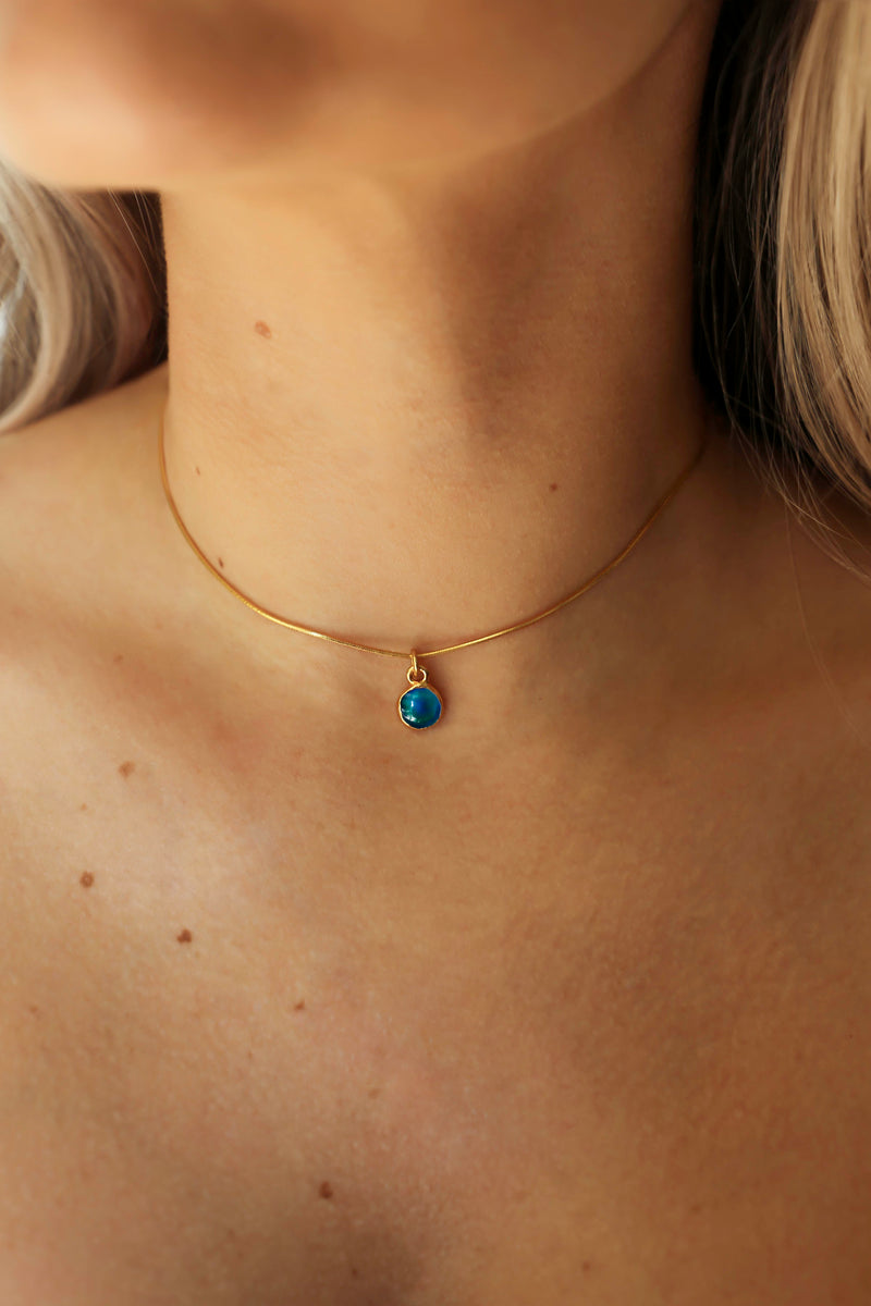 Dainty Mood Necklace in gold-filled, view 3 of 9