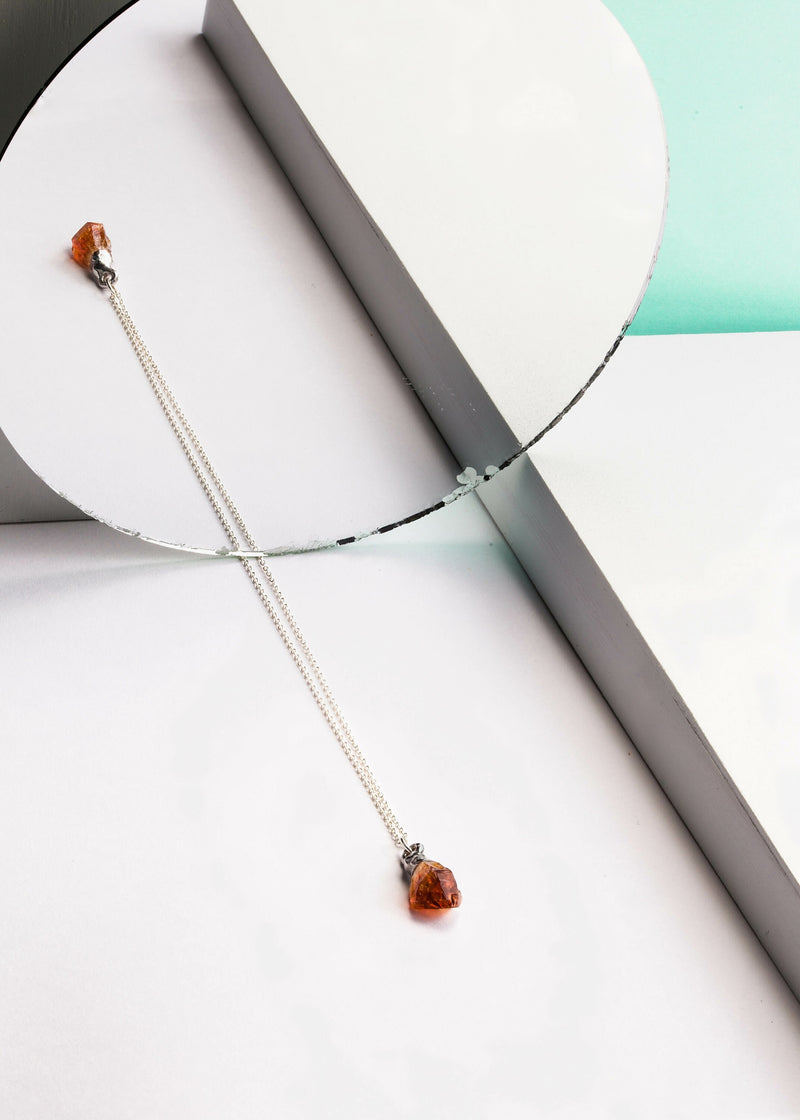 Large Raw Citrine Necklace, view 6 of 12