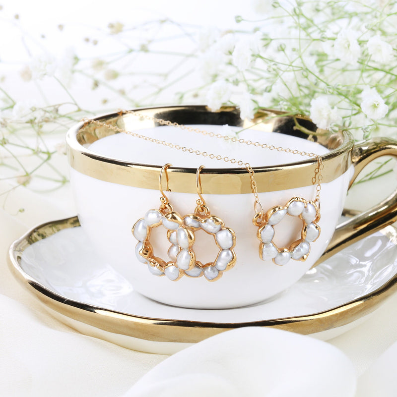 Daisy Pearl Necklace, view 5 of 11