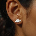 Auspicious Cloud Studs in Sterling Silver