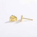 Cheese Wedge Stud Earrings
