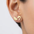Shrimp and Lemon Stud Earrings