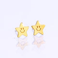 Smiley Star Earrings