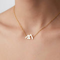 Geometric Mountain Necklace