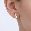 Chess Piece Stud Earrings