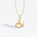 Open Book Necklace