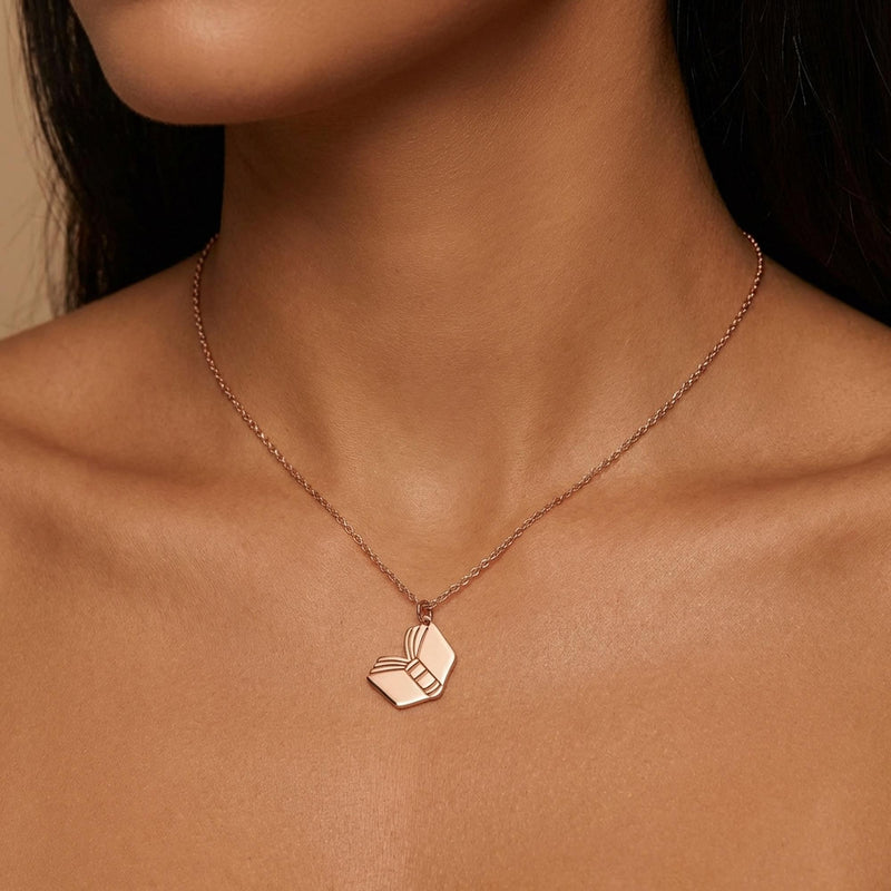 Dainty gold open book pendant with splayed pages on a fine chain (5 of 10)