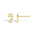 Candy Cane Stud Earrings