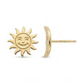 Sun and Moon Stud Earrings