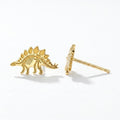 Stegosaurus Skeleton Stud Earrings