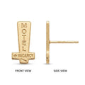 Motel Vacancy Sign Stud Earrings