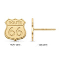 Route 66 Sign Stud Earrings