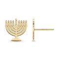 Menorah Stud Earrings