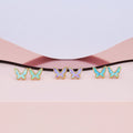 Butterfly Kyocera Opal Earrings