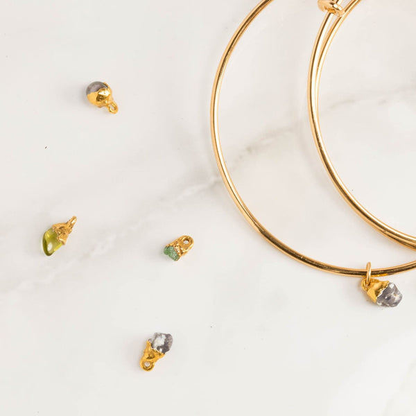 CHARM ONLY Additional bracelet/necklace birthstone crystal