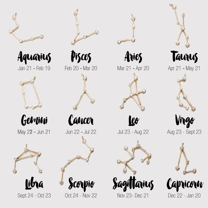 Dainty Zodiac Bracelet • Gold Filled • Personalized
