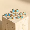 Mismatched Tiny Opal Stud Earrings