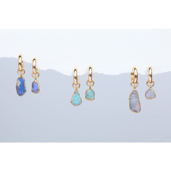 BLUE FIRE OPAL NECKLACE AND EARRINGS SET - 761SET - Caribbean Blue Opa |  Opal Reef Jewelry