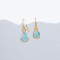 Mismatched Australian Fire Opal Studs, October Birthstone
