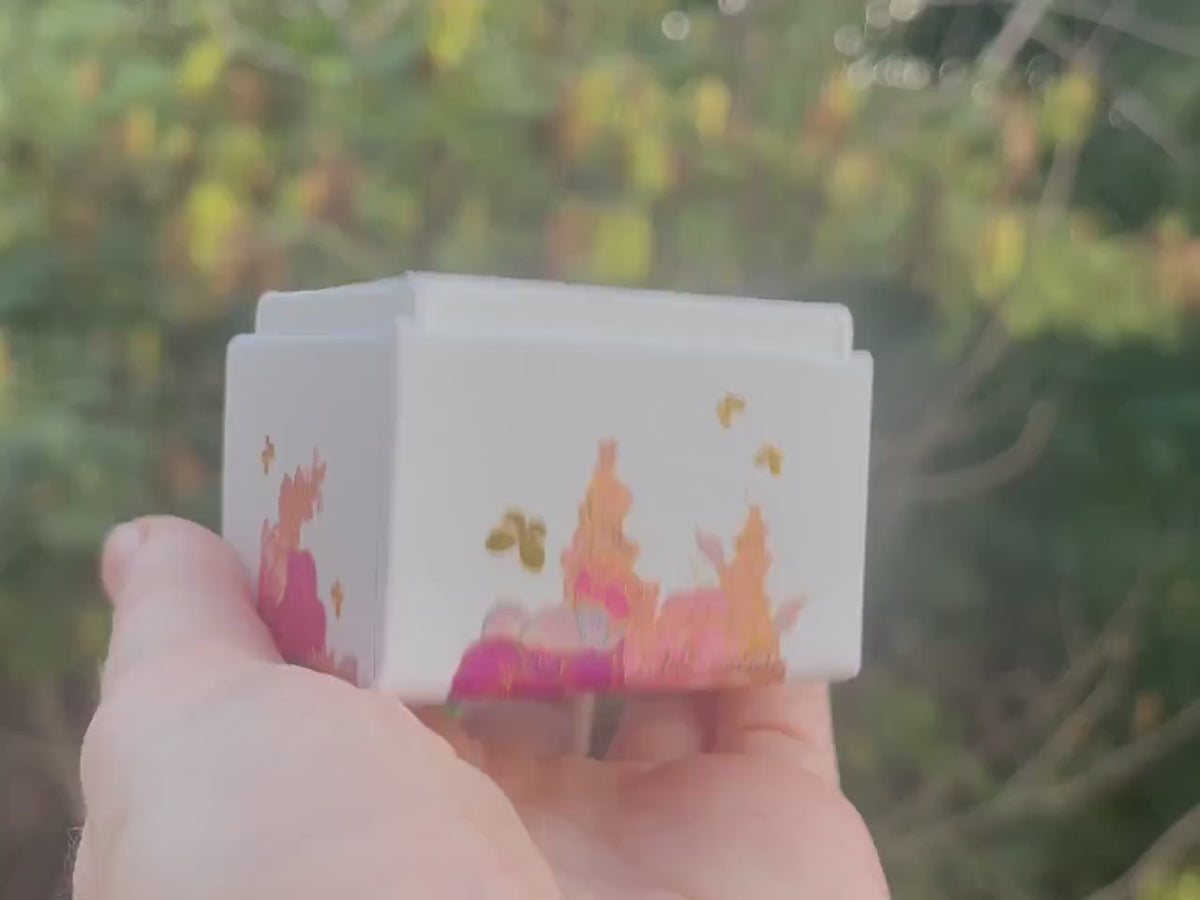 Mini Raw Australian Opal Ring in Sterling Silver