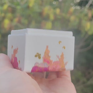 Mini Raw Australian Opal Ring in Sterling Silver