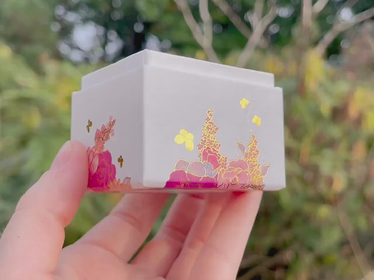 Three Stone Raw Blue Diamond Ring