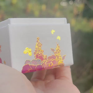 Raw Smoky Quartz Ring in Yellow Gold