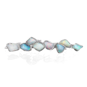 Raw Opal Ring for Women Gold Gemstone Stacking Rings