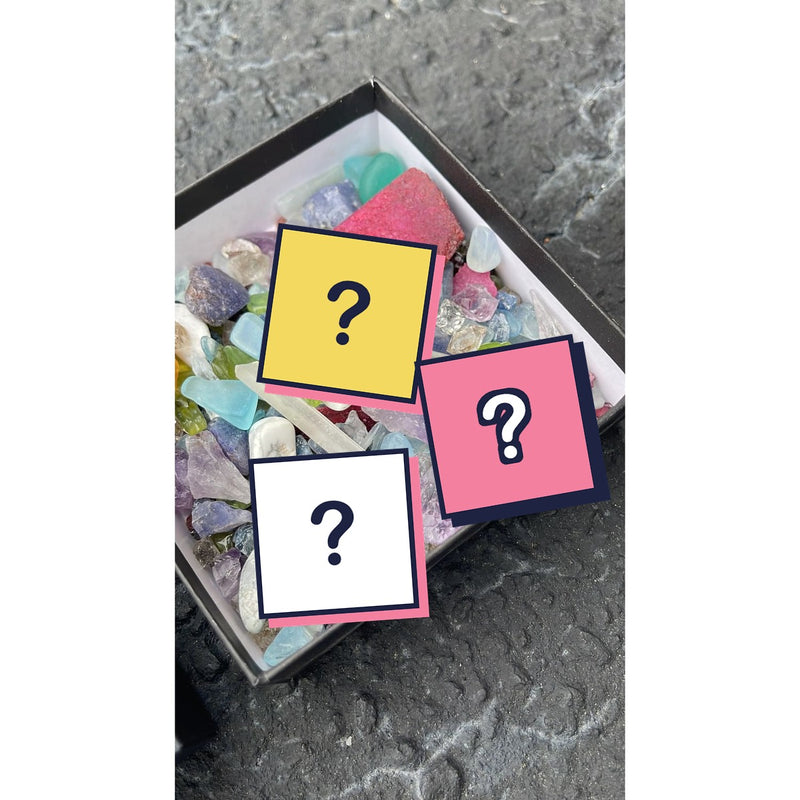 Ringcrush raw crystal mystery box: a surprise scoop of rough gemstones
