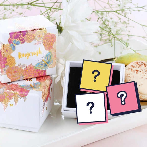 Ringcrush raw crystal ring mystery box: a set of three surprise rings