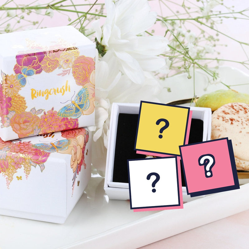 Ringcrush raw crystal ring mystery box: a set of three surprise rings